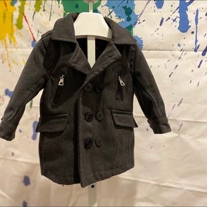 Trench Jacket  Charcoal Gray